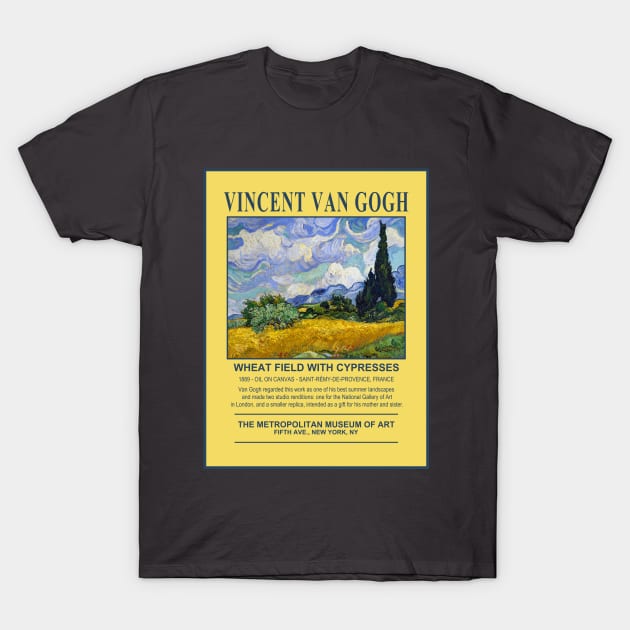 Vincent van Gogh Exhibition Poster T-Shirt by RockettGraph1cs